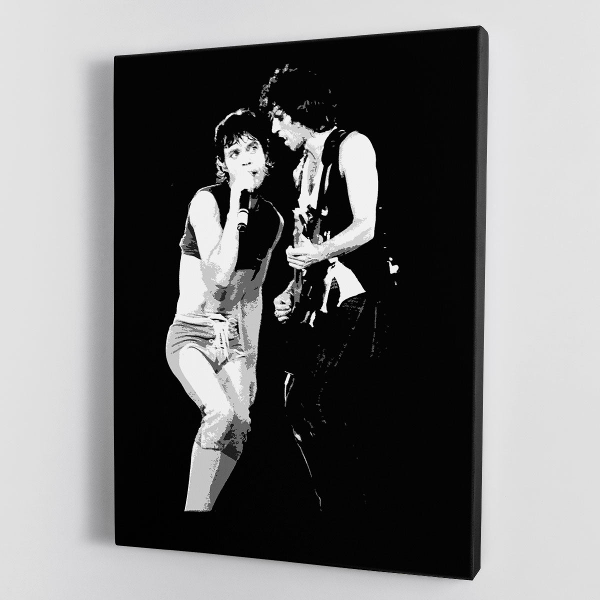 Keith Richards and Mick Jagger groove Canvas Print or Poster - Canvas Art Rocks - 1