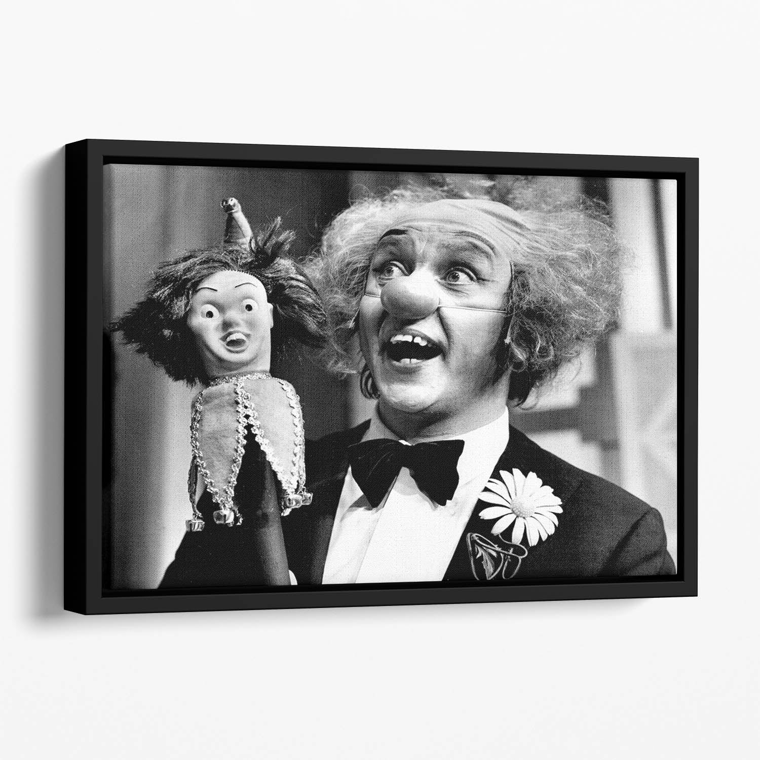 Ken Dodd at the Liverpool Playhouse Floating Framed Canvas