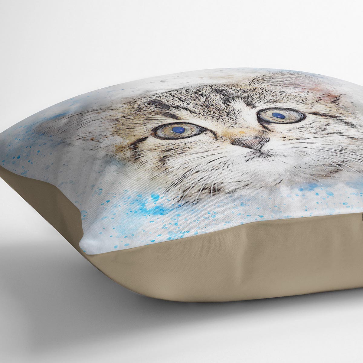 Kitten Painting Cushion