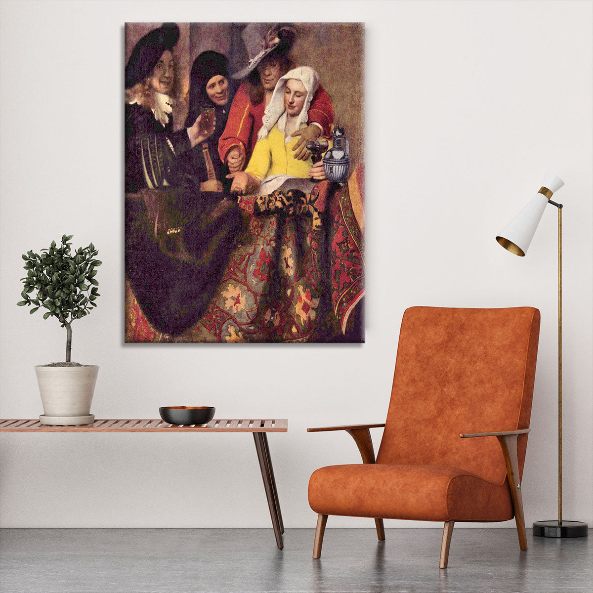 Kupplerin by Vermeer Canvas Print or Poster - Canvas Art Rocks - 6
