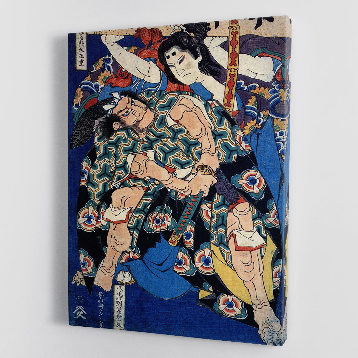 Kusunuki Tamonmaru by Hokusai Canvas Print or Poster - Canvas Art Rocks - 1