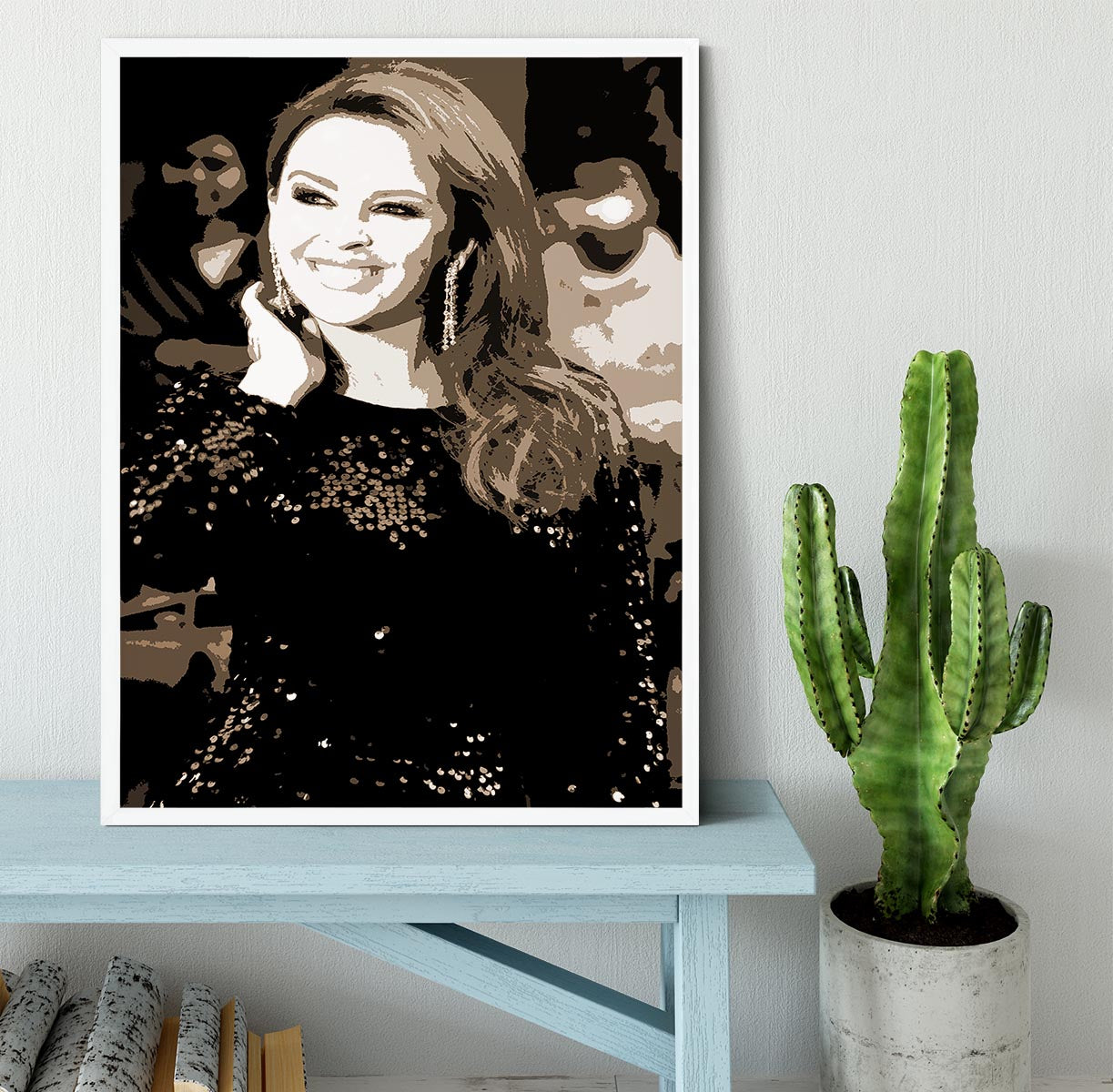 Kylie Minogue Pop Art Framed Print - Canvas Art Rocks -6