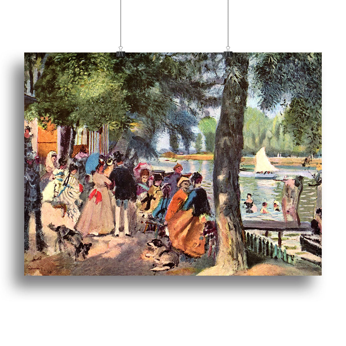 La Grenouillere by Renoir Canvas Print or Poster - Canvas Art Rocks - 2