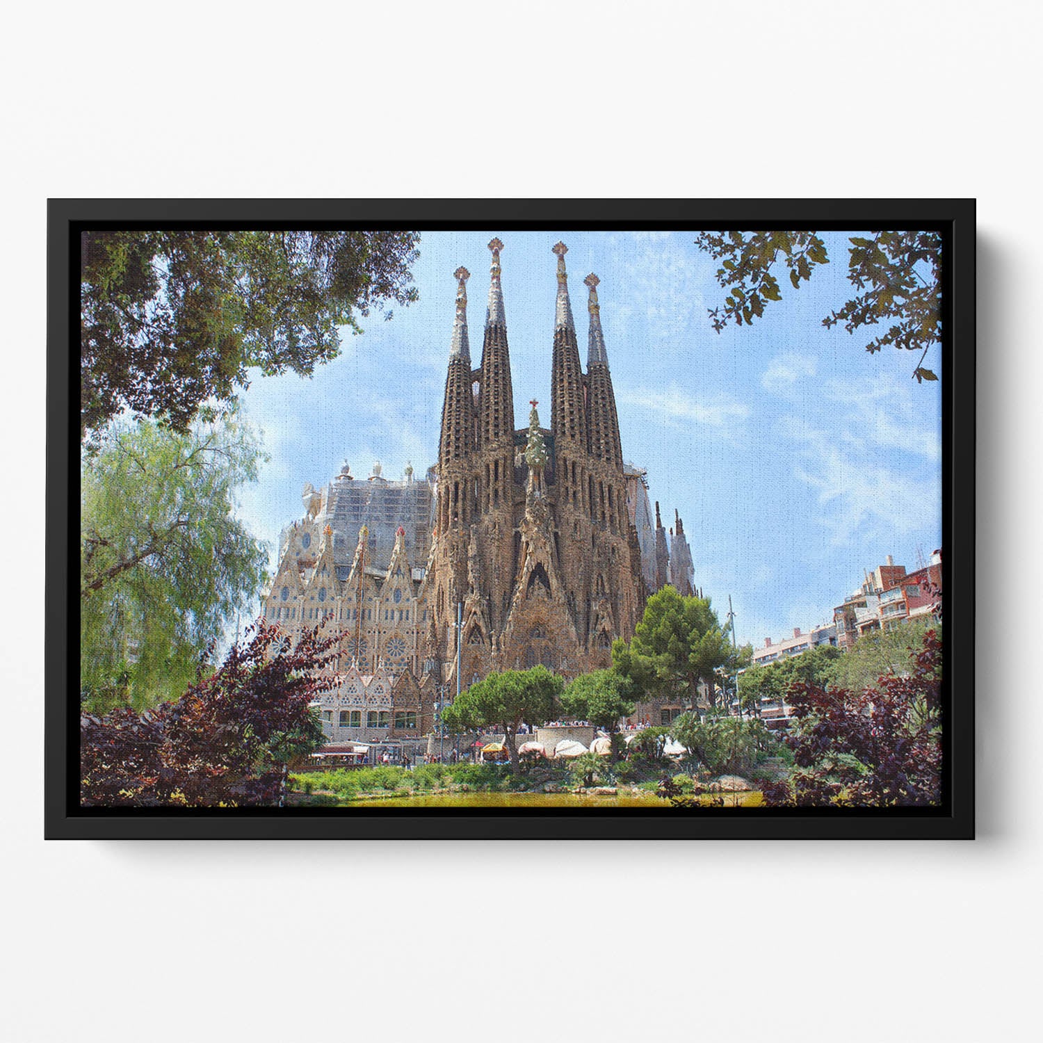 La Sagrada Familia Floating Framed Canvas