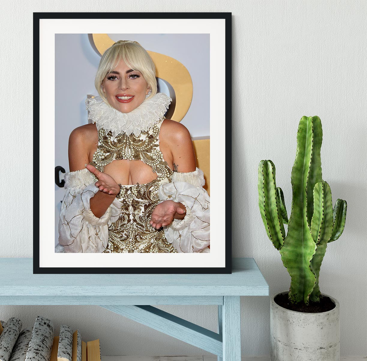 Lady Gaga A Star Is Born Framed Print - Canvas Art Rocks - 1