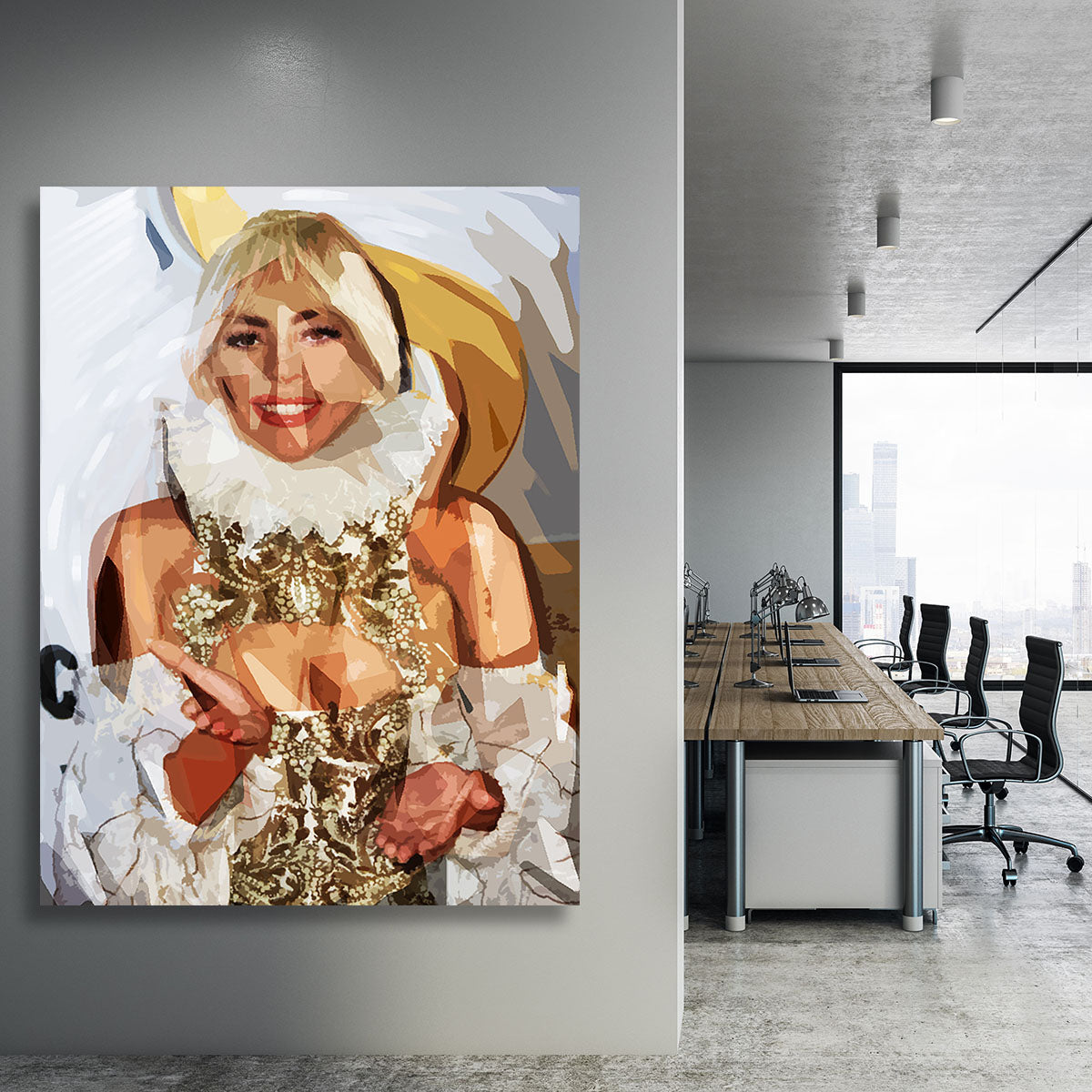 Lady Gaga Pop Art Canvas Print or Poster - Canvas Art Rocks - 3