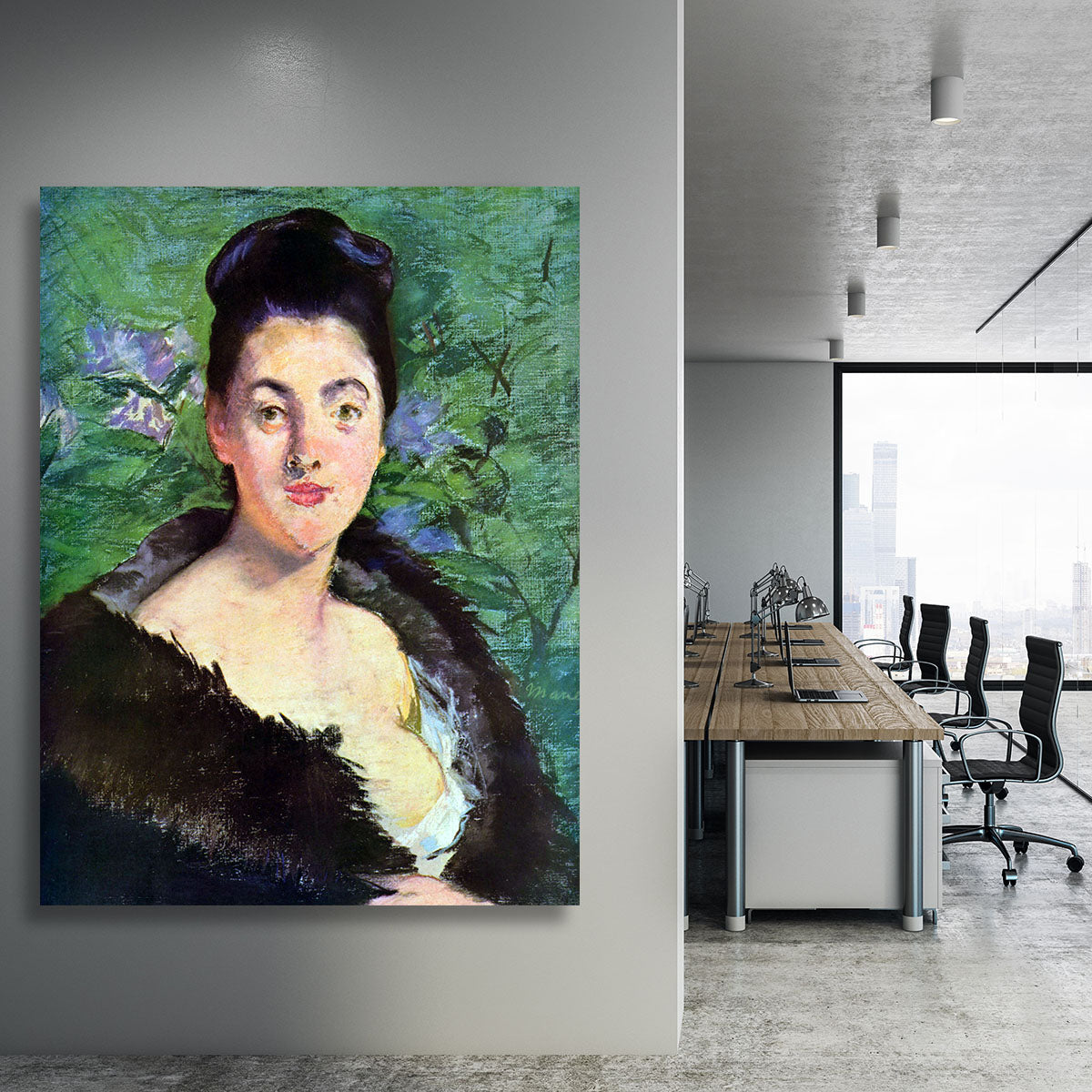 Lady in Fur by Manet Canvas Print or Poster - Canvas Art Rocks - 3