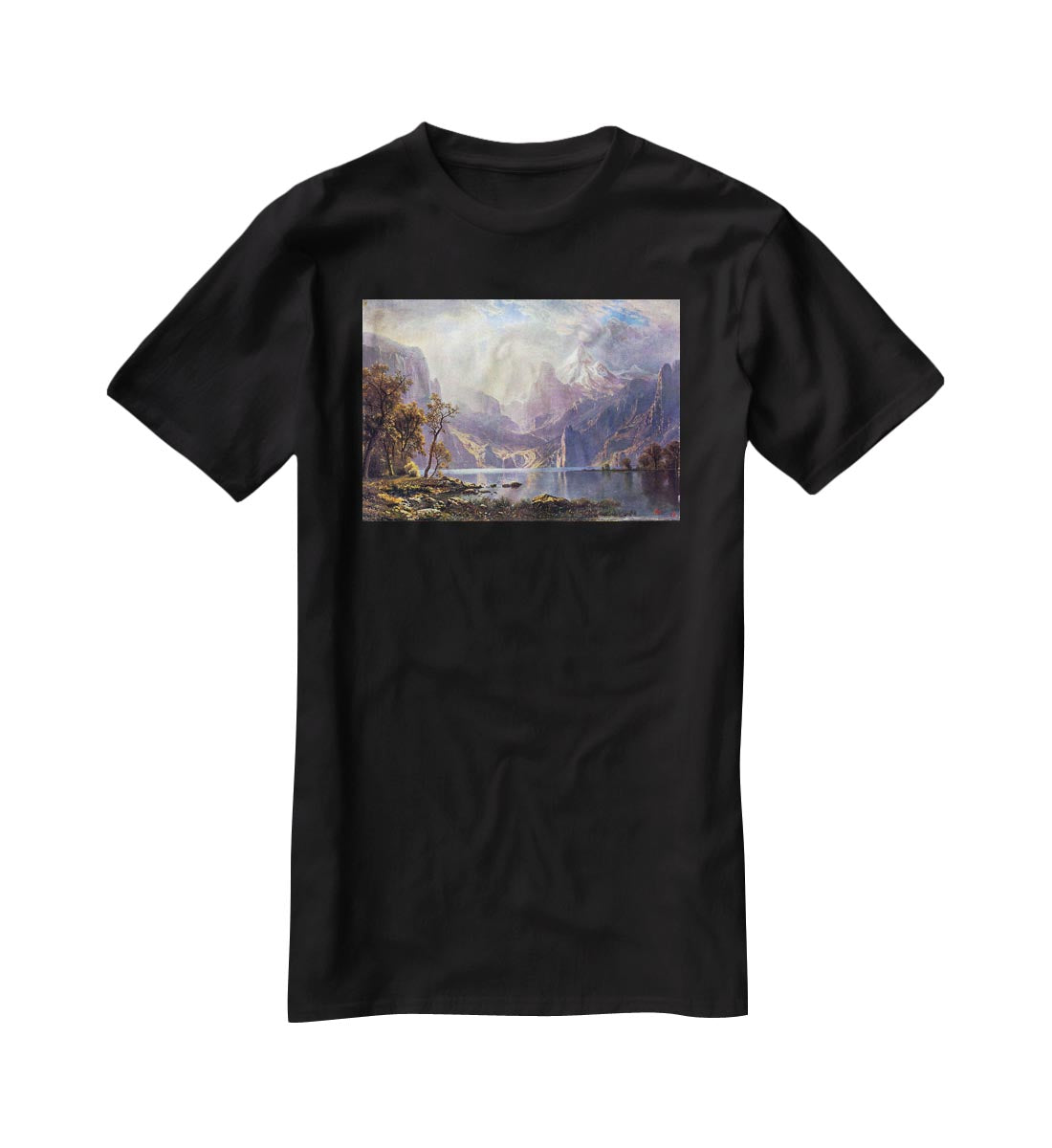 Lake Tahoe by Bierstadt T-Shirt - Canvas Art Rocks - 1