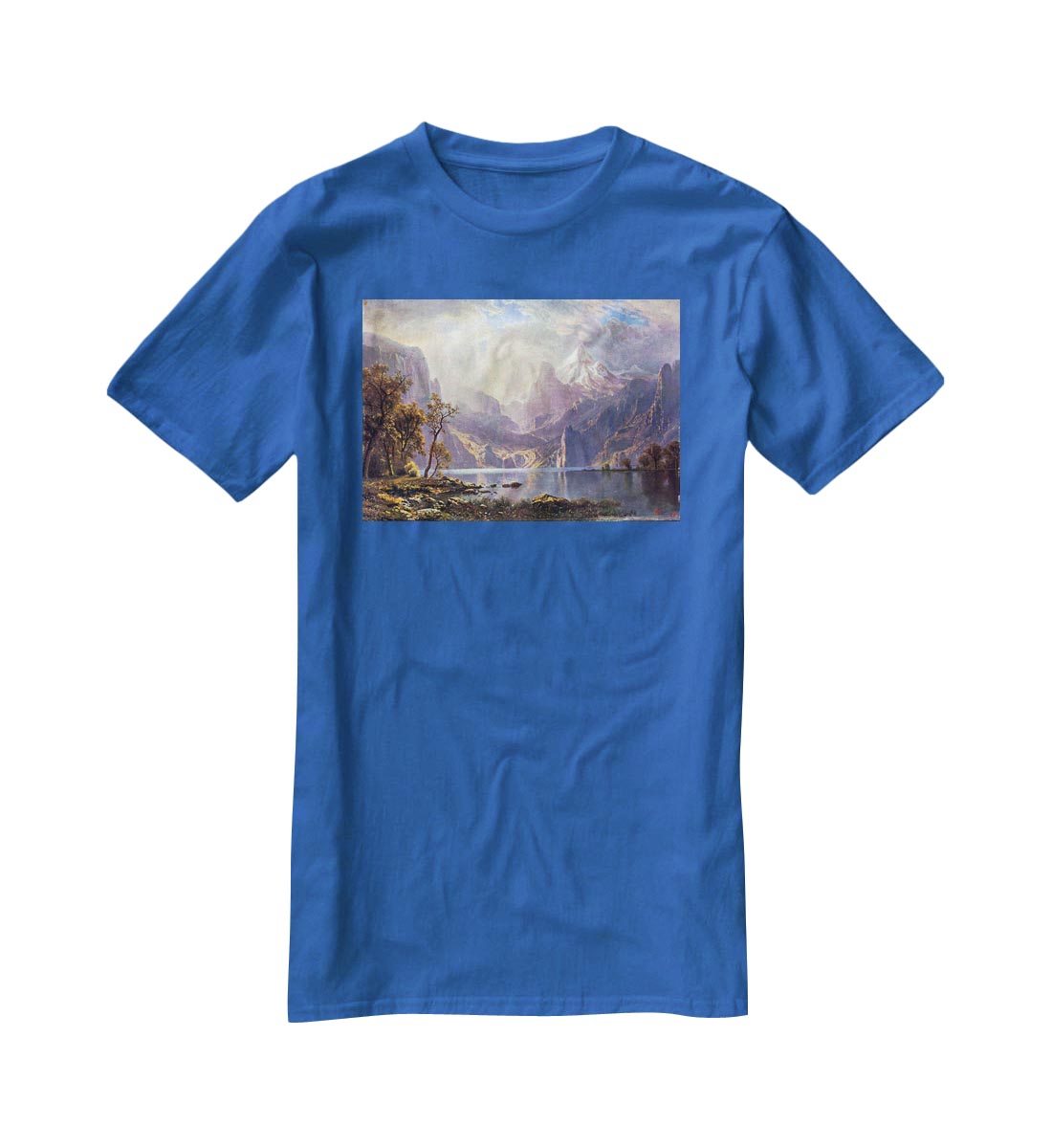 Lake Tahoe by Bierstadt T-Shirt - Canvas Art Rocks - 2
