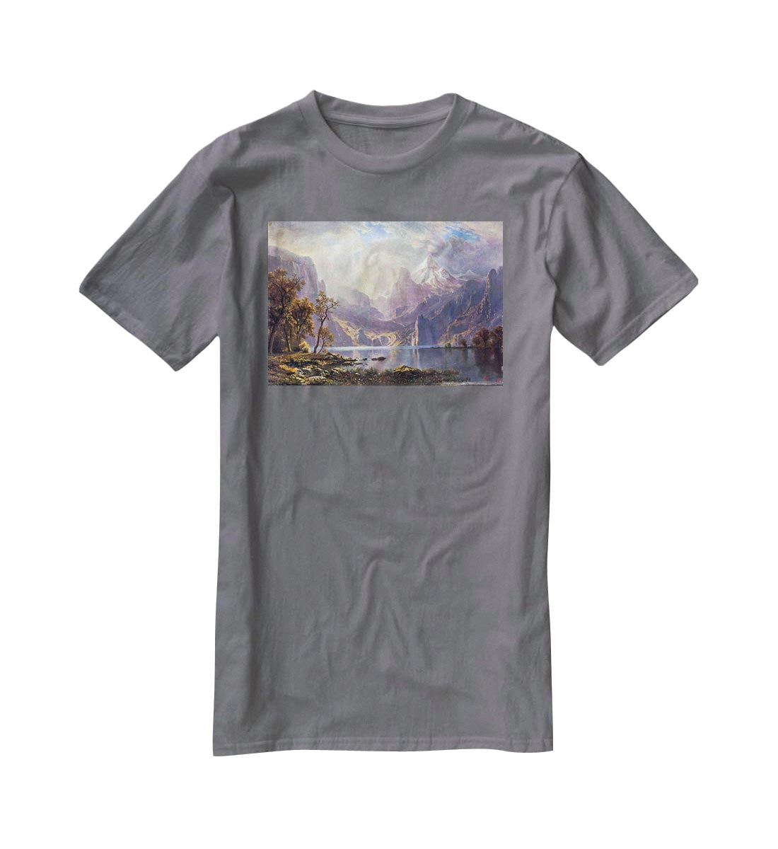 Lake Tahoe by Bierstadt T-Shirt - Canvas Art Rocks - 3