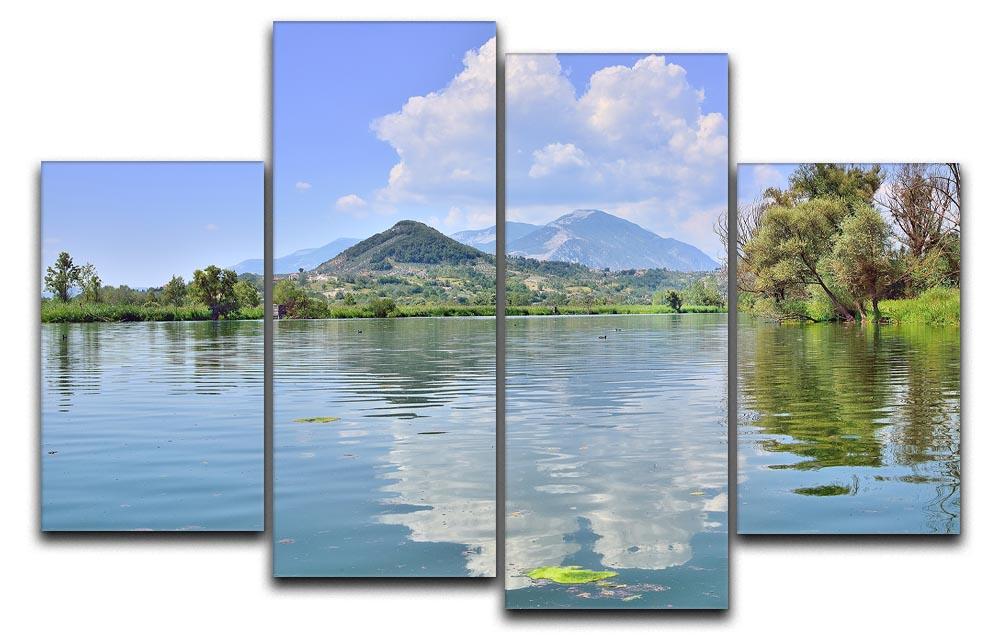 Lake of Posta Fibreno 4 Split Panel Canvas  - Canvas Art Rocks - 1