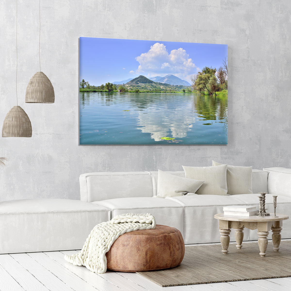 Lake of Posta Fibreno Canvas Print or Poster - Canvas Art Rocks - 6