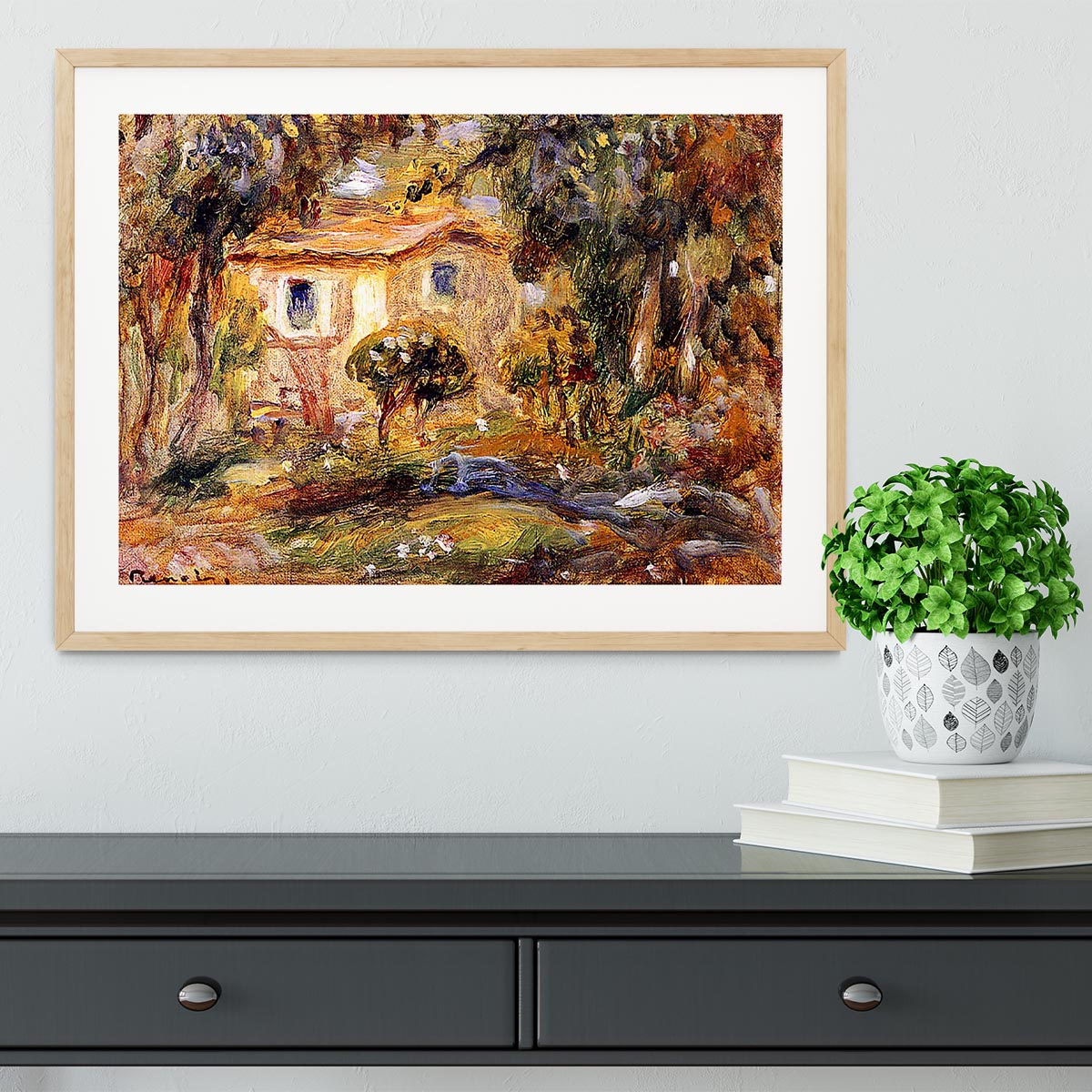 Landscape1 by Renoir Framed Print - Canvas Art Rocks - 3
