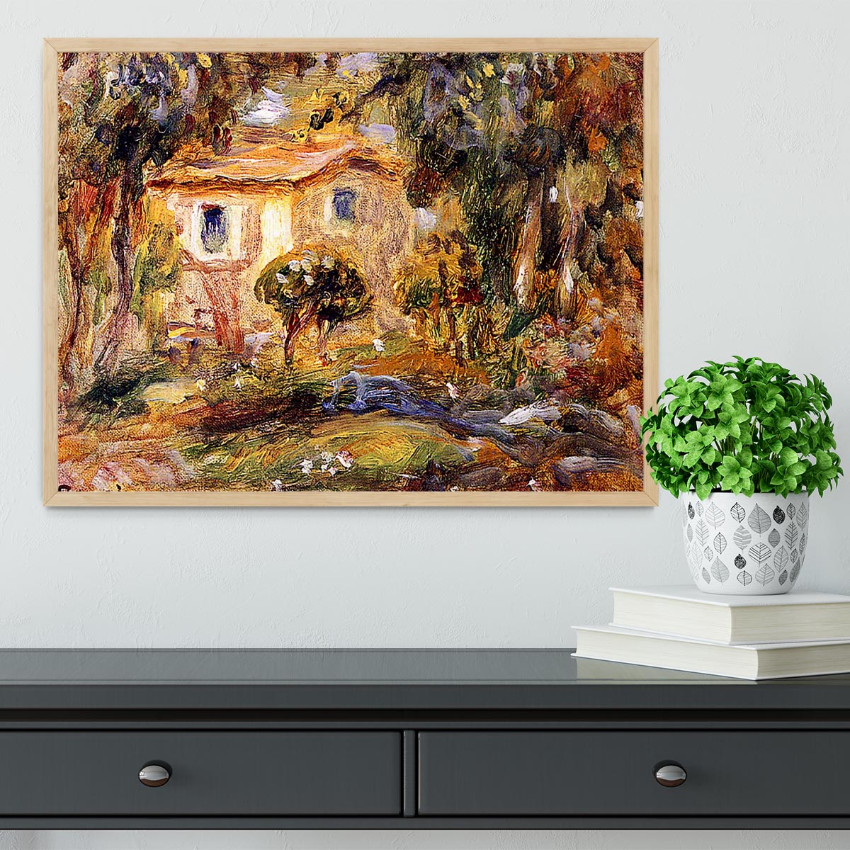 Landscape1 by Renoir Framed Print - Canvas Art Rocks - 4