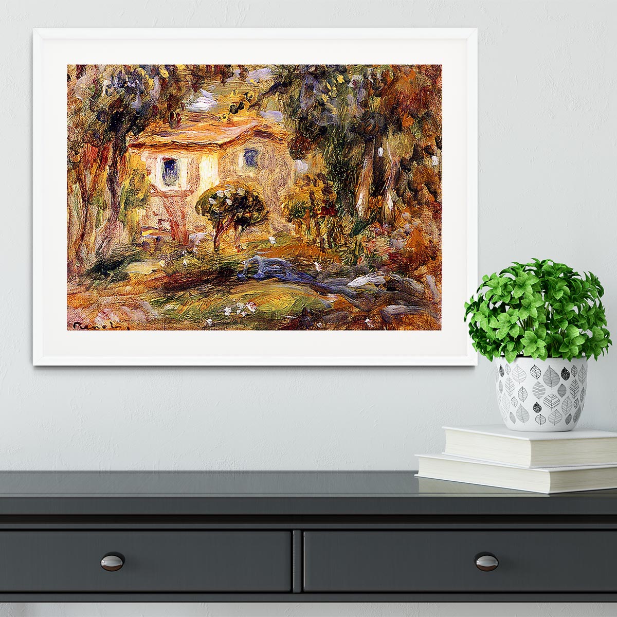 Landscape1 by Renoir Framed Print - Canvas Art Rocks - 5