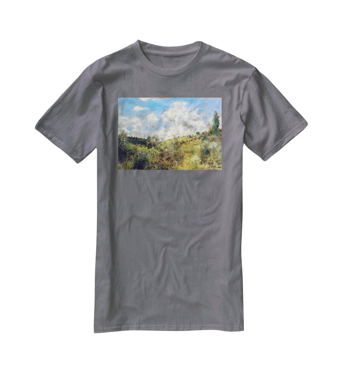 Landscape by Renoir T-Shirt - Canvas Art Rocks - 3