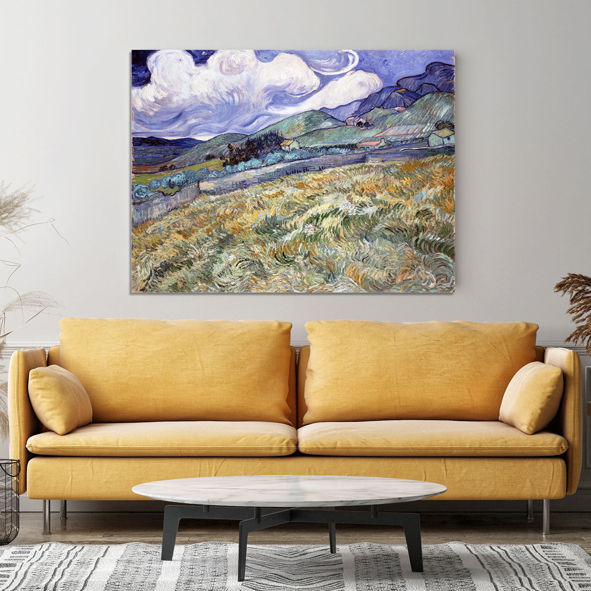 Landscape from Saint-Remy Canvas Print or Poster - Canvas Art Rocks - 4