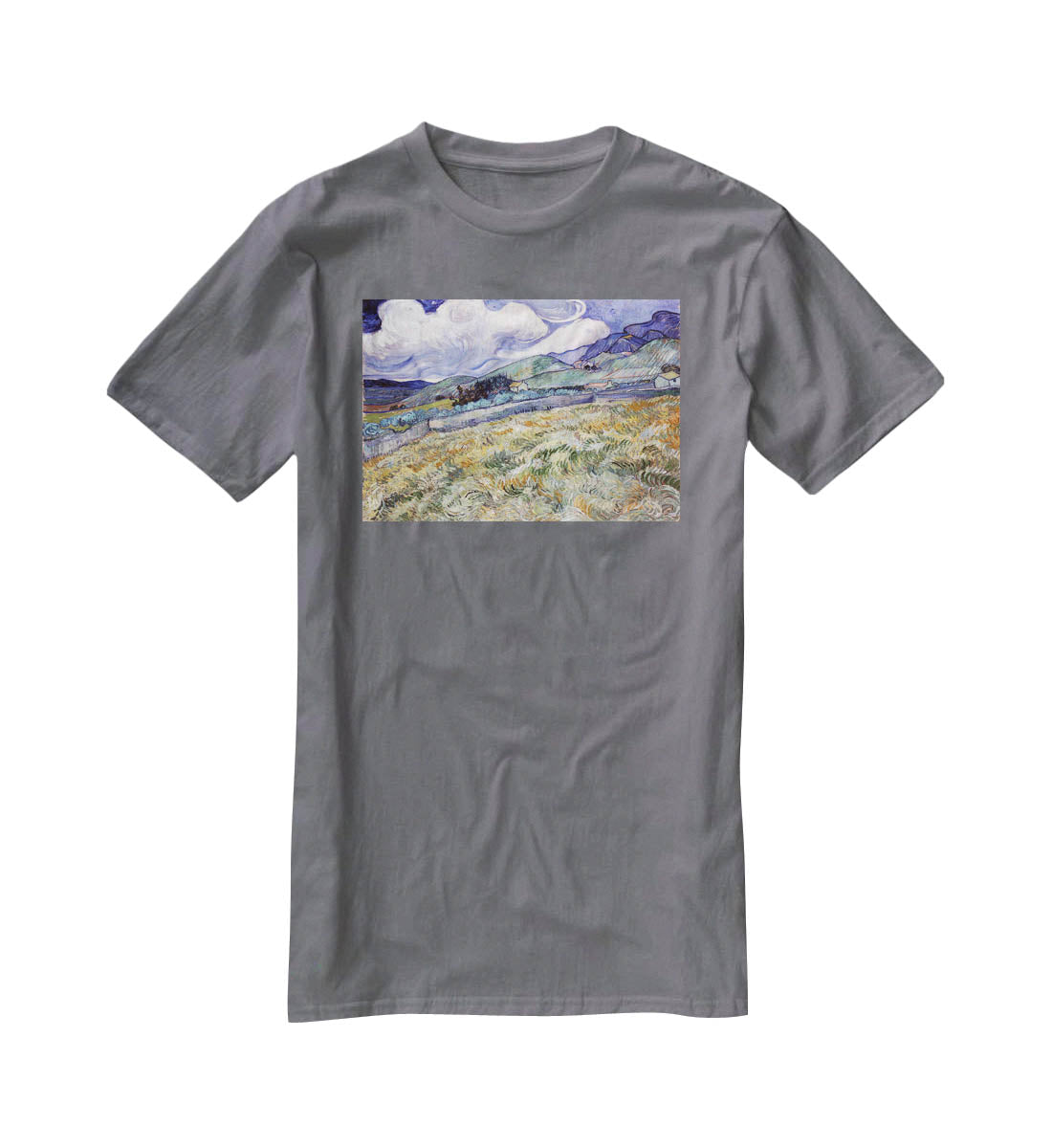 Landscape from Saint-Remy T-Shirt - Canvas Art Rocks - 3