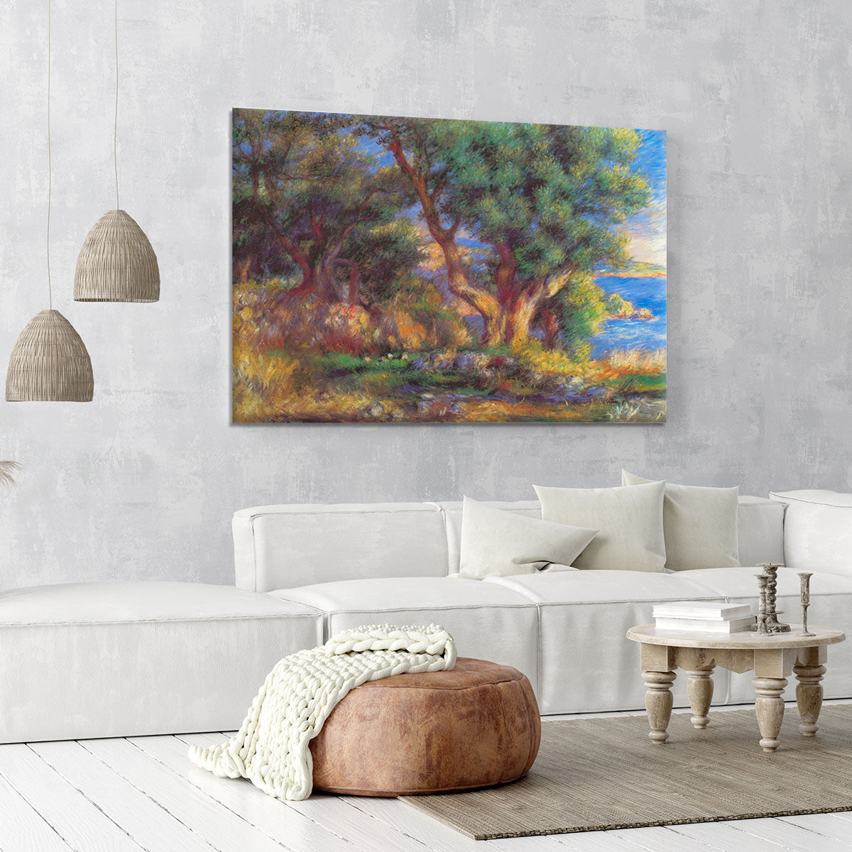 Landscape in Menton by Renoir Canvas Print or Poster - Canvas Art Rocks - 6
