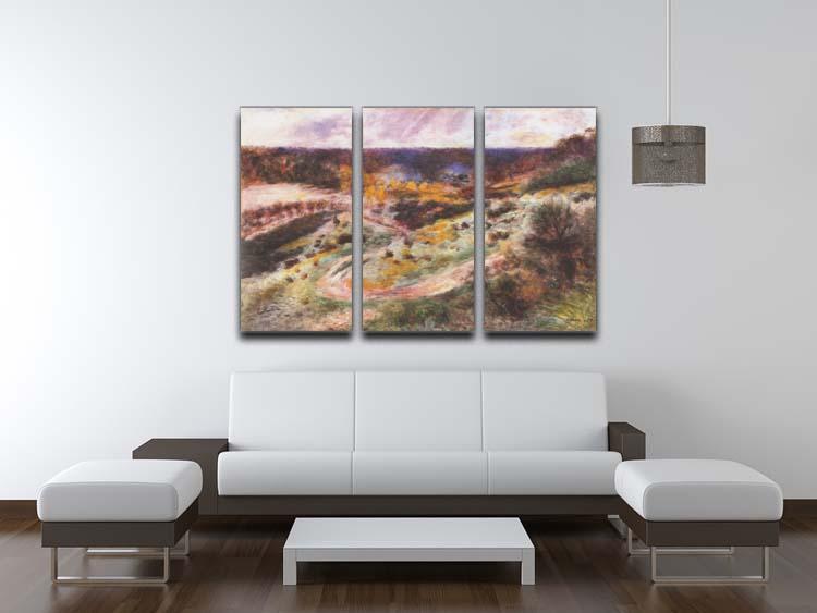 Landscape in Wargemont by Renoir 3 Split Panel Canvas Print - Canvas Art Rocks - 3