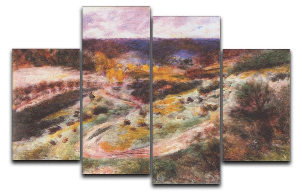 Landscape in Wargemont by Renoir 4 Split Panel Canvas  - Canvas Art Rocks - 1