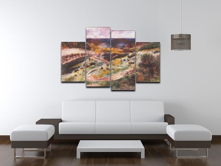 Landscape in Wargemont by Renoir 4 Split Panel Canvas - Canvas Art Rocks - 3