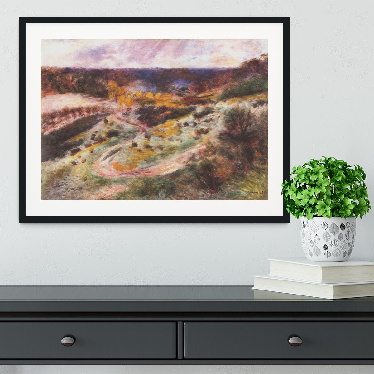 Landscape in Wargemont by Renoir Framed Print - Canvas Art Rocks - 1