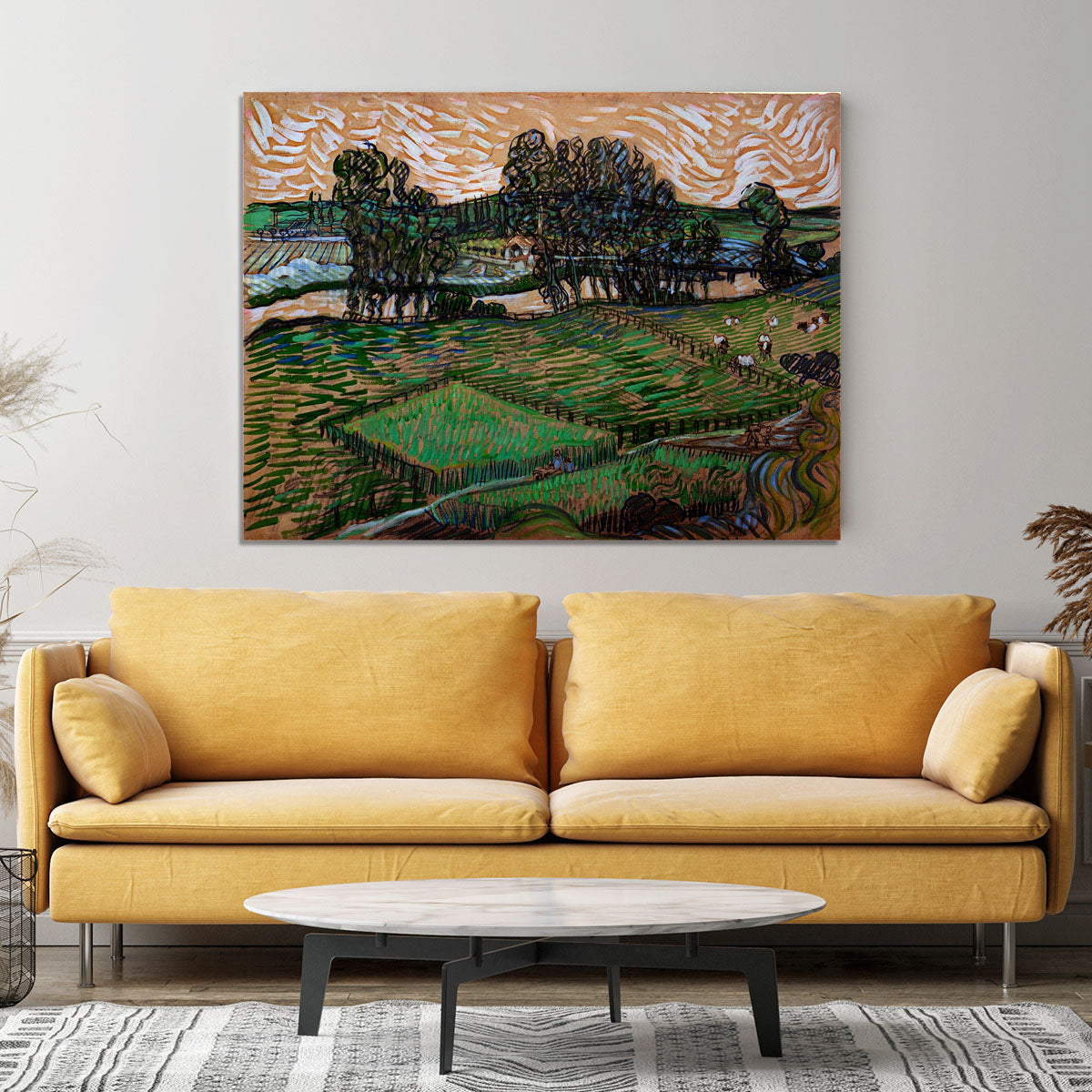 Landscape with Bridge across the Oise by Van Gogh Canvas Print or Poster - Canvas Art Rocks - 4