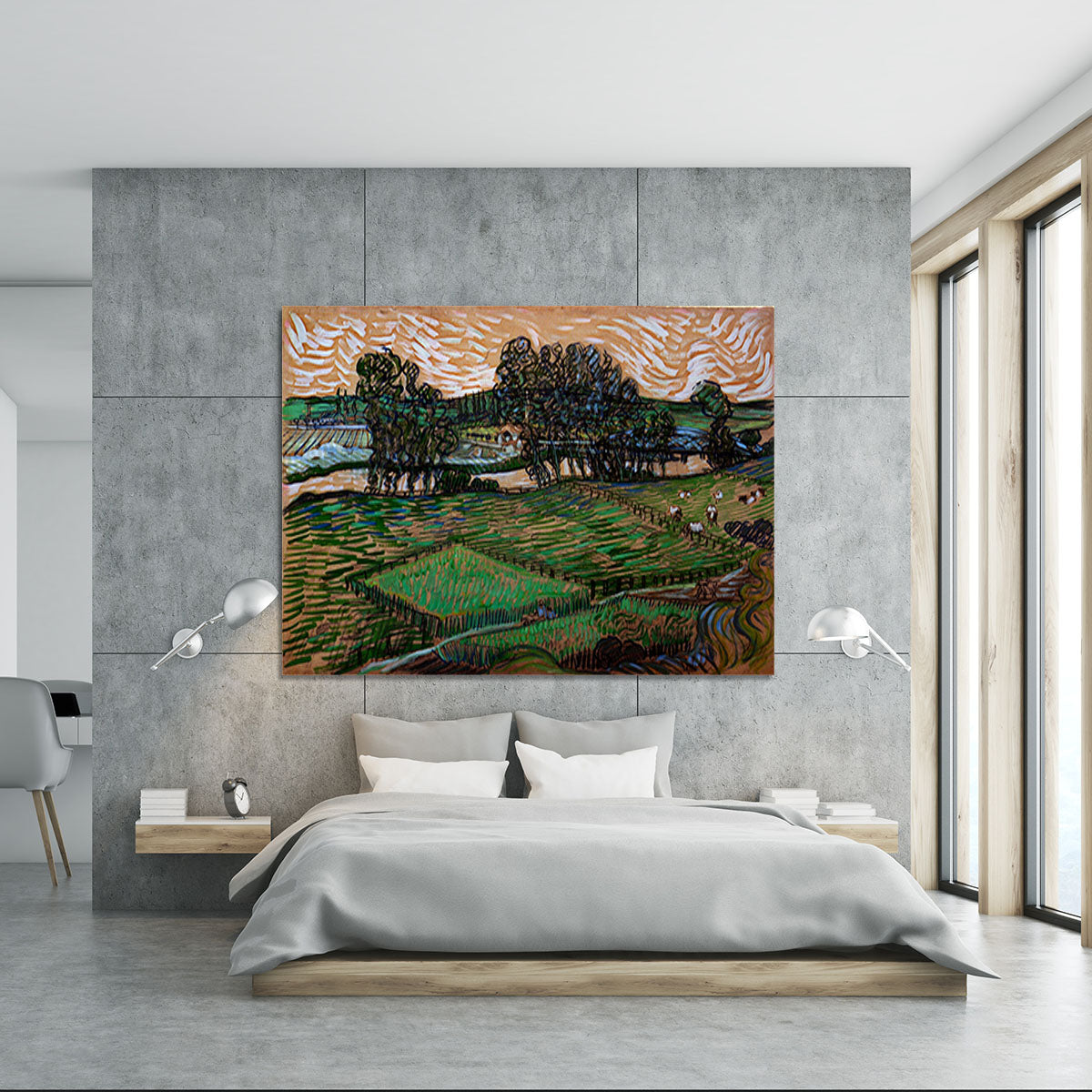Landscape with Bridge across the Oise by Van Gogh Canvas Print or Poster - Canvas Art Rocks - 5