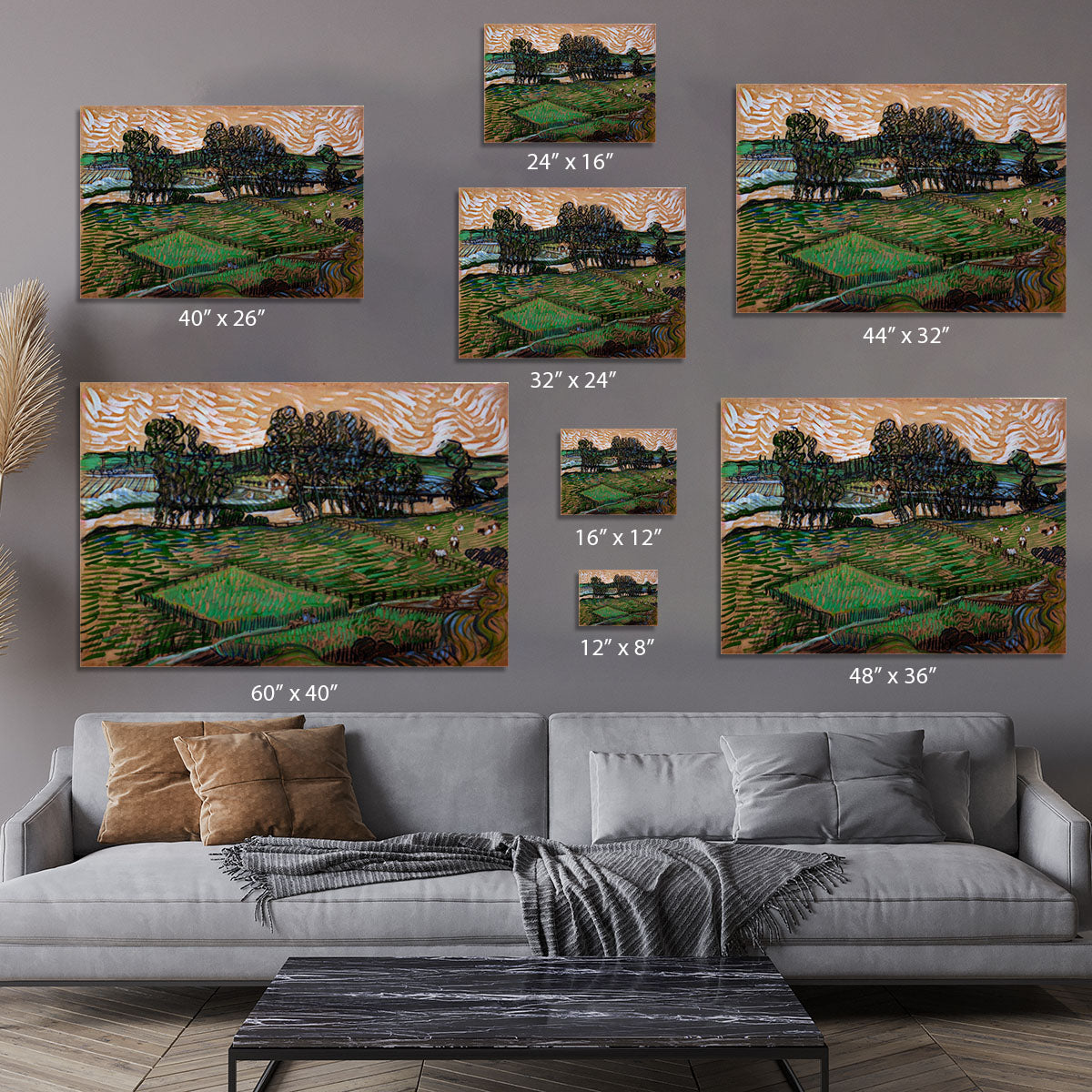 Landscape with Bridge across the Oise by Van Gogh Canvas Print or Poster - Canvas Art Rocks - 7