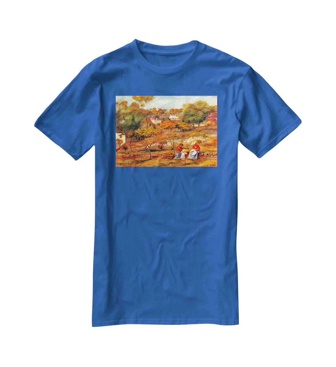 Landscape with Cagnes by Renoir T-Shirt - Canvas Art Rocks - 2