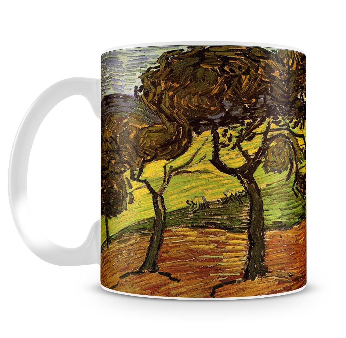 Landscape with Trees and Figures by Van Gogh Mug - Canvas Art Rocks - 4