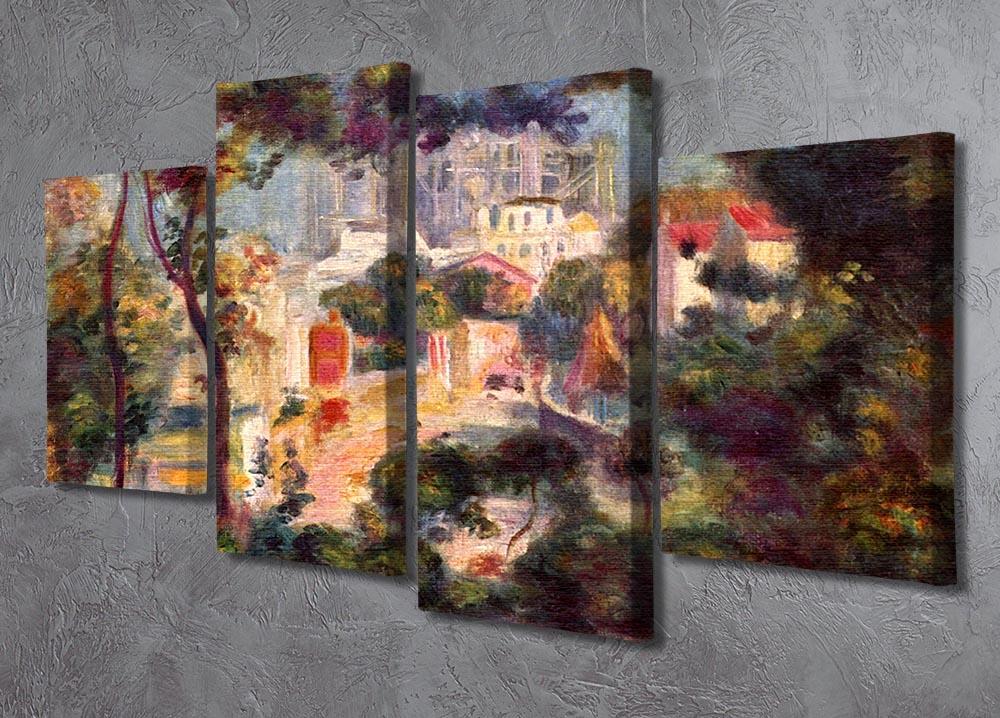 Landscape with the view of Sacre Coeur by Renoir 4 Split Panel Canvas - Canvas Art Rocks - 2