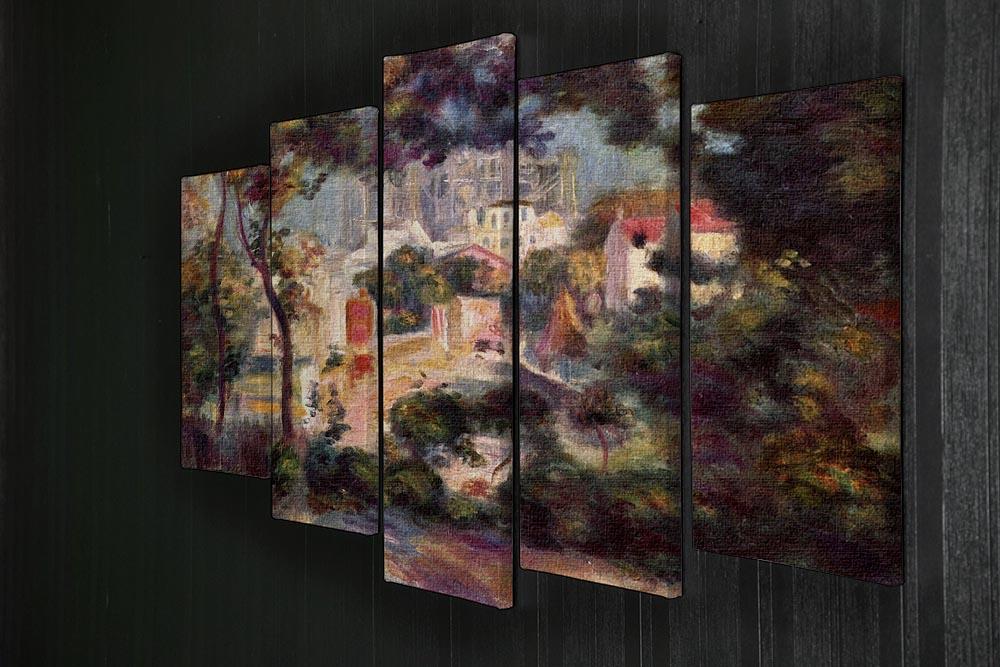 Landscape with the view of Sacre Coeur by Renoir 5 Split Panel Canvas - Canvas Art Rocks - 2