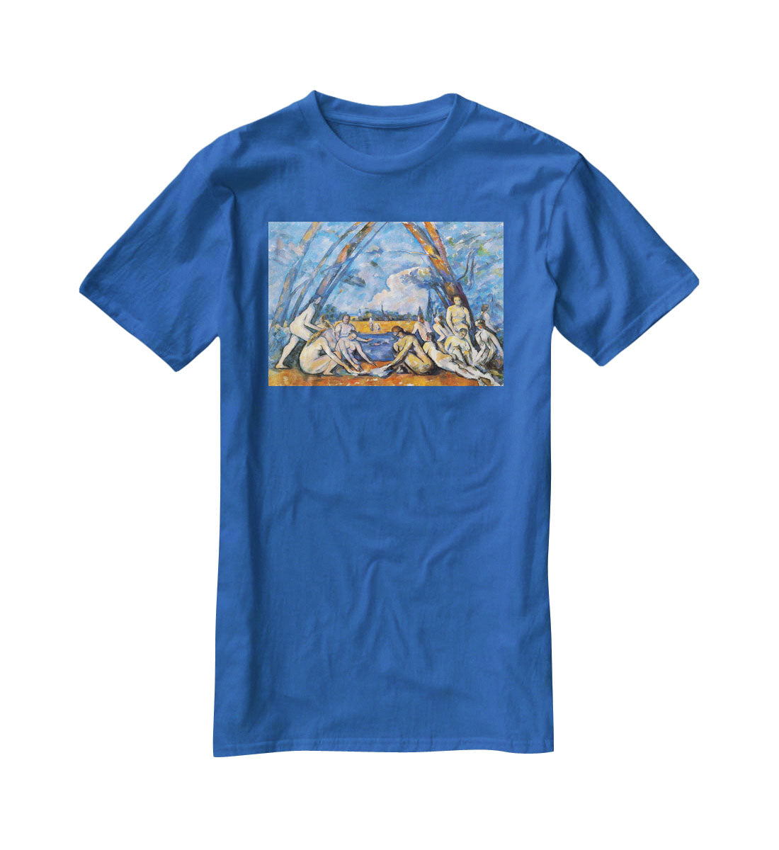 Large Bathers 2 by Cezanne T-Shirt - Canvas Art Rocks - 2
