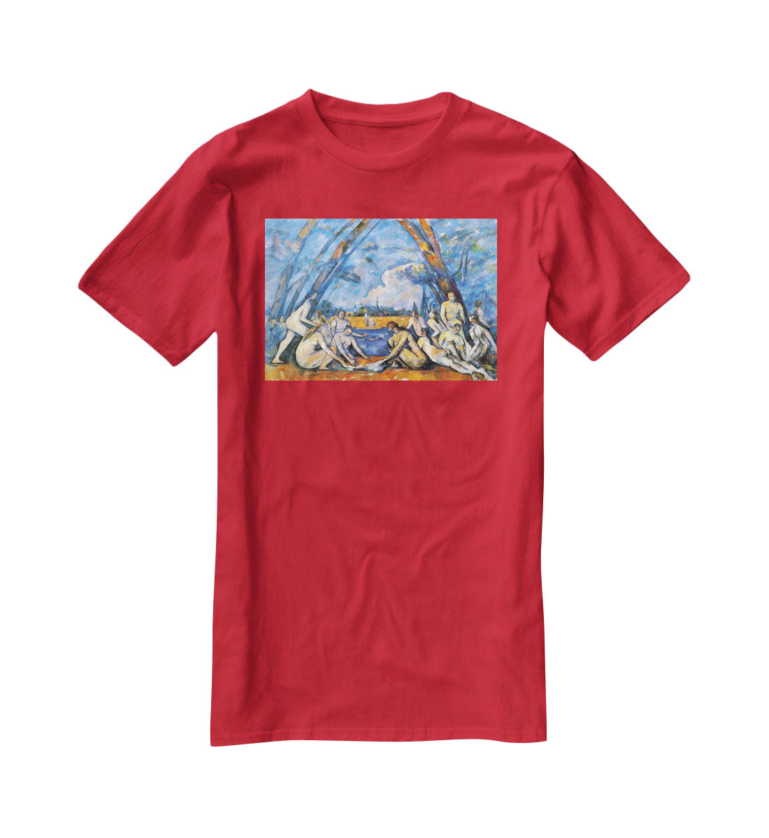 Large Bathers 2 by Cezanne T-Shirt - Canvas Art Rocks - 4