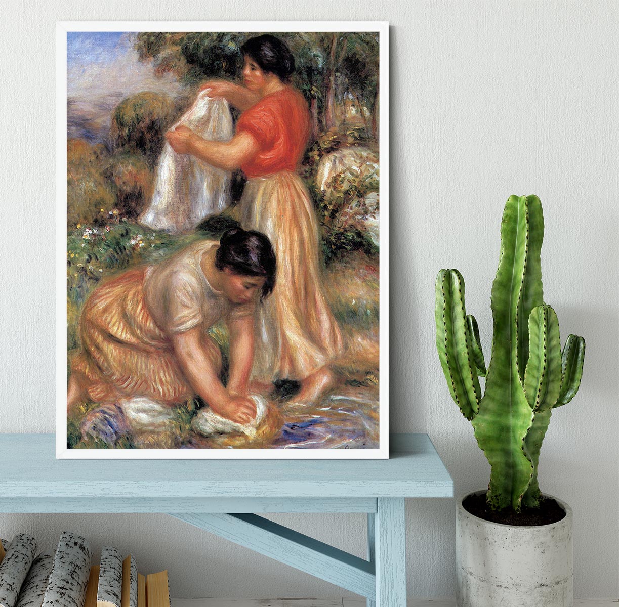 Laundresses 2 by Renoir Framed Print - Canvas Art Rocks -6