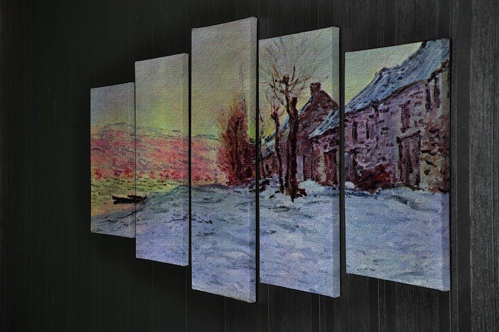 Lava Court sunshine and snow by Monet 5 Split Panel Canvas - Canvas Art Rocks - 2