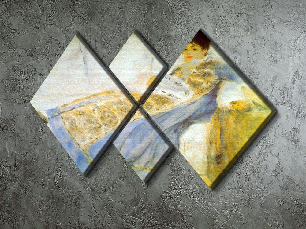 Le Figaro by Renoir 4 Square Multi Panel Canvas - Canvas Art Rocks - 2