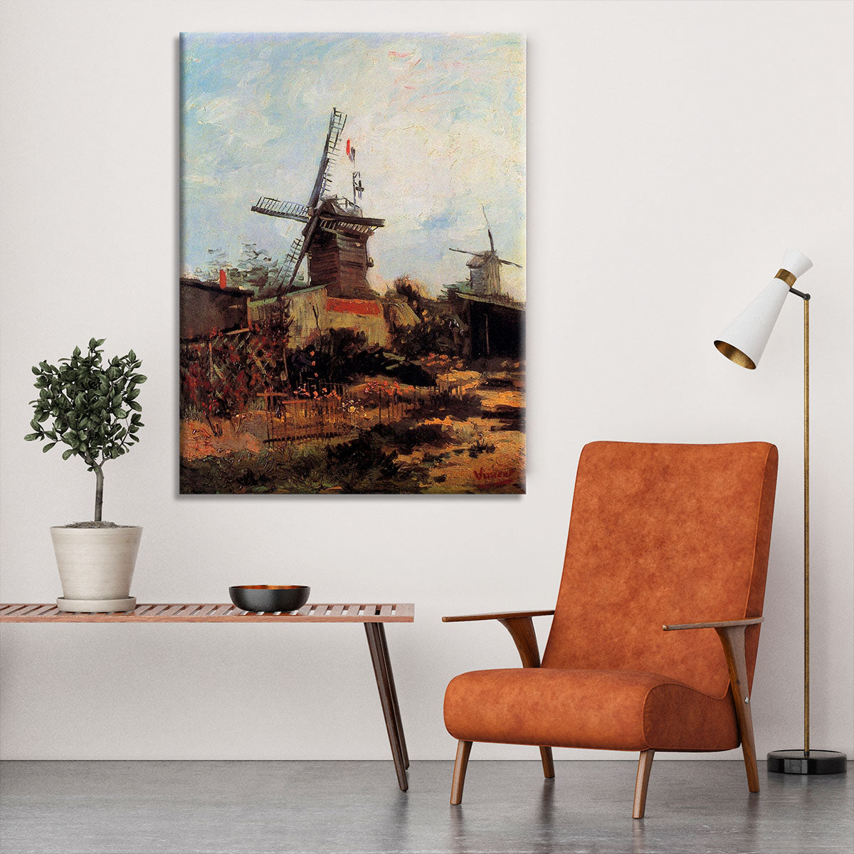 Le Moulin de Blute-Fin by Van Gogh Canvas Print or Poster - Canvas Art Rocks - 6