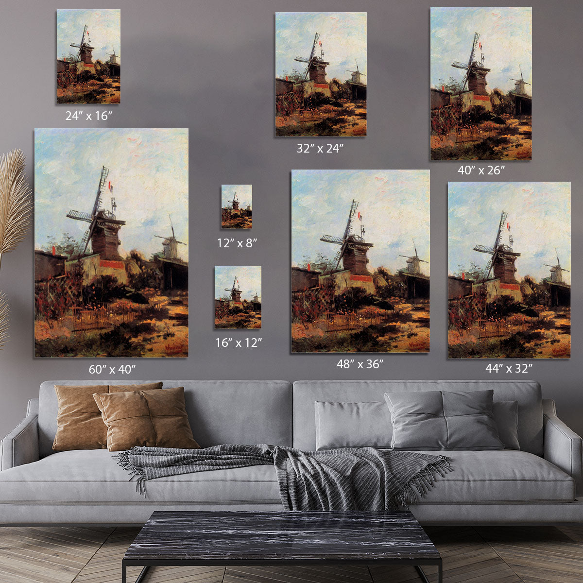 Le Moulin de Blute-Fin by Van Gogh Canvas Print or Poster - Canvas Art Rocks - 7