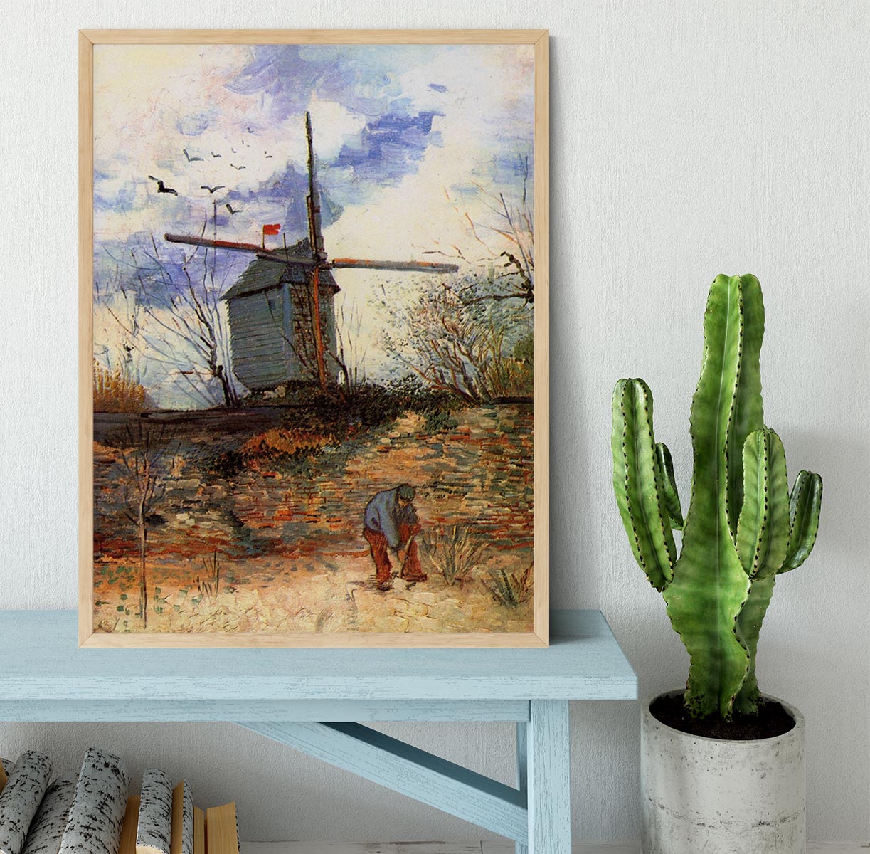 Le Moulin de la Galette 2 by Van Gogh Framed Print - Canvas Art Rocks - 4