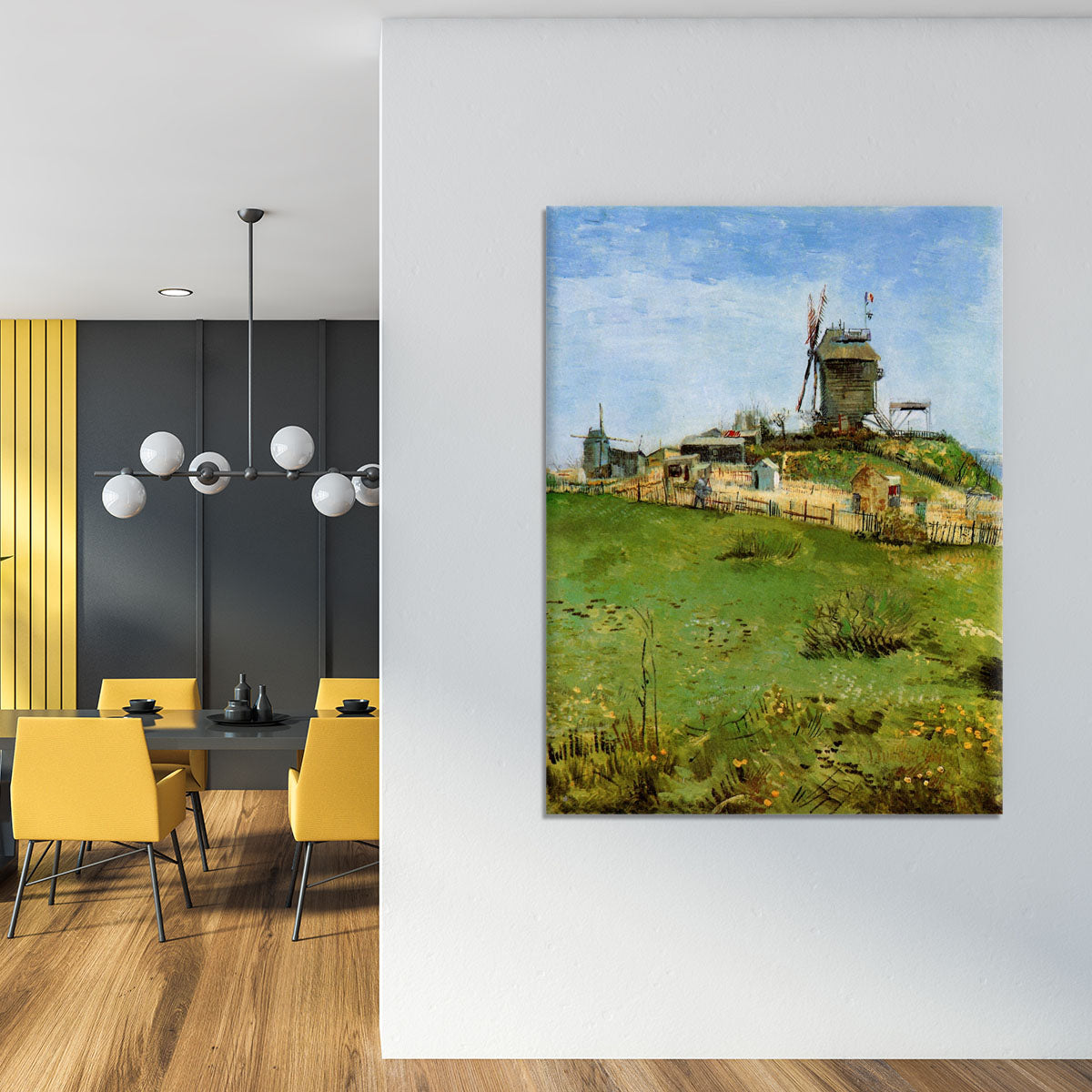 Le Moulin de la Galette 4 by Van Gogh Canvas Print or Poster - Canvas Art Rocks - 4
