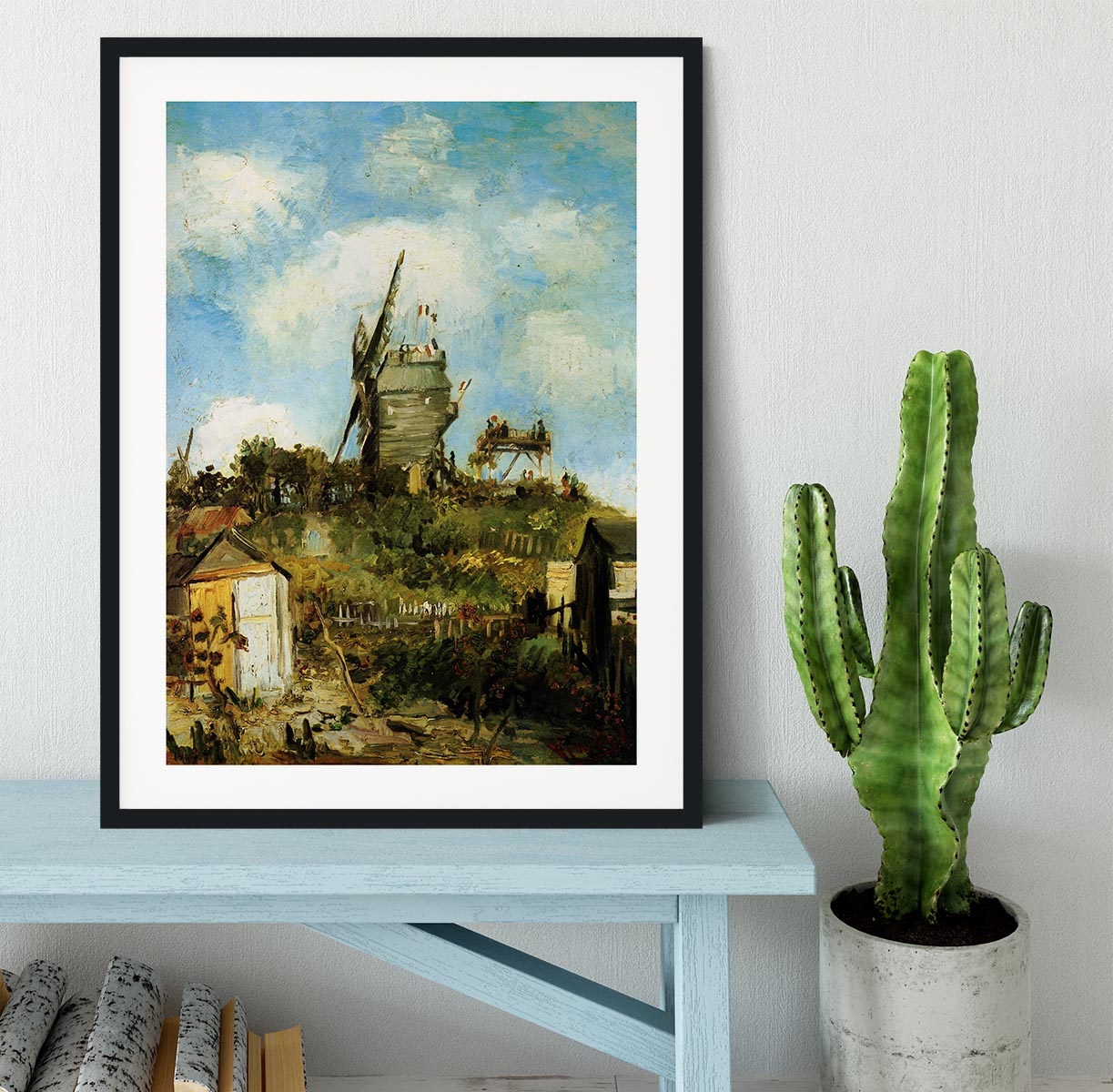 Le Moulin de la Galette by Van Gogh Framed Print - Canvas Art Rocks - 1