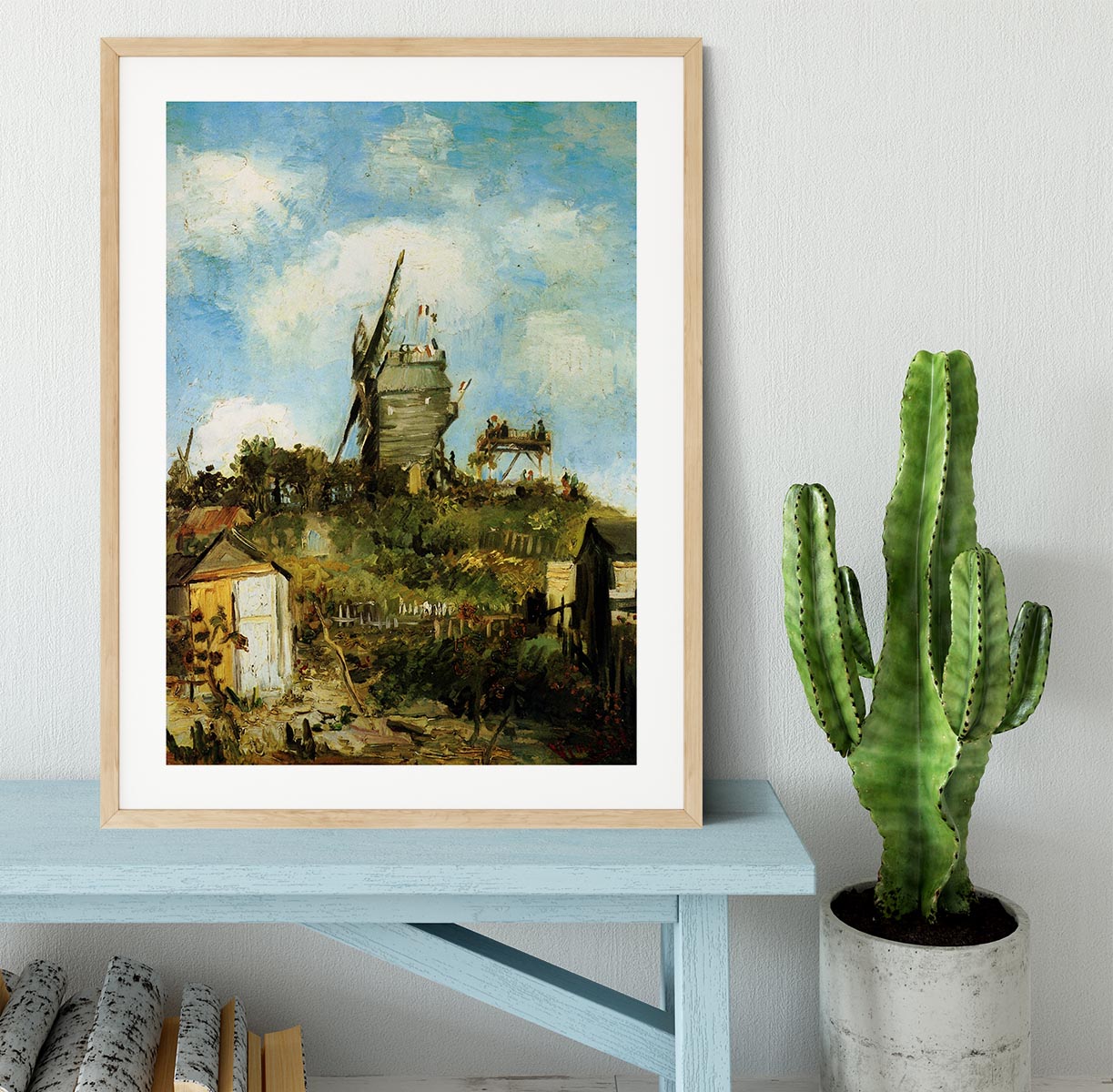 Le Moulin de la Galette by Van Gogh Framed Print - Canvas Art Rocks - 3