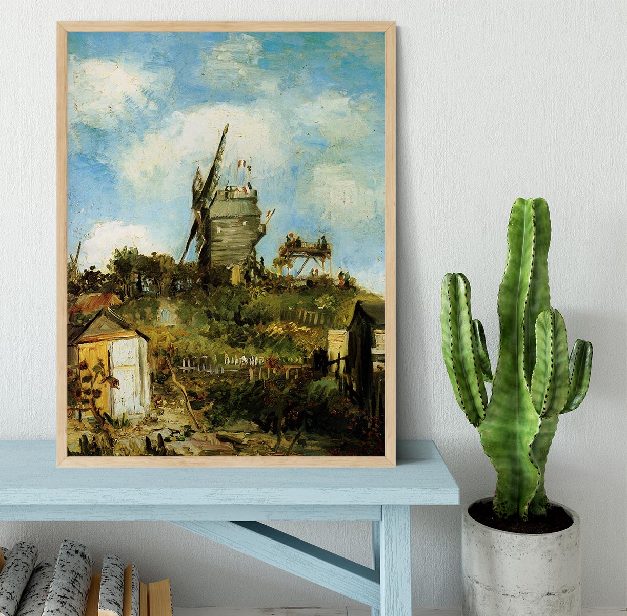 Le Moulin de la Galette by Van Gogh Framed Print - Canvas Art Rocks - 4