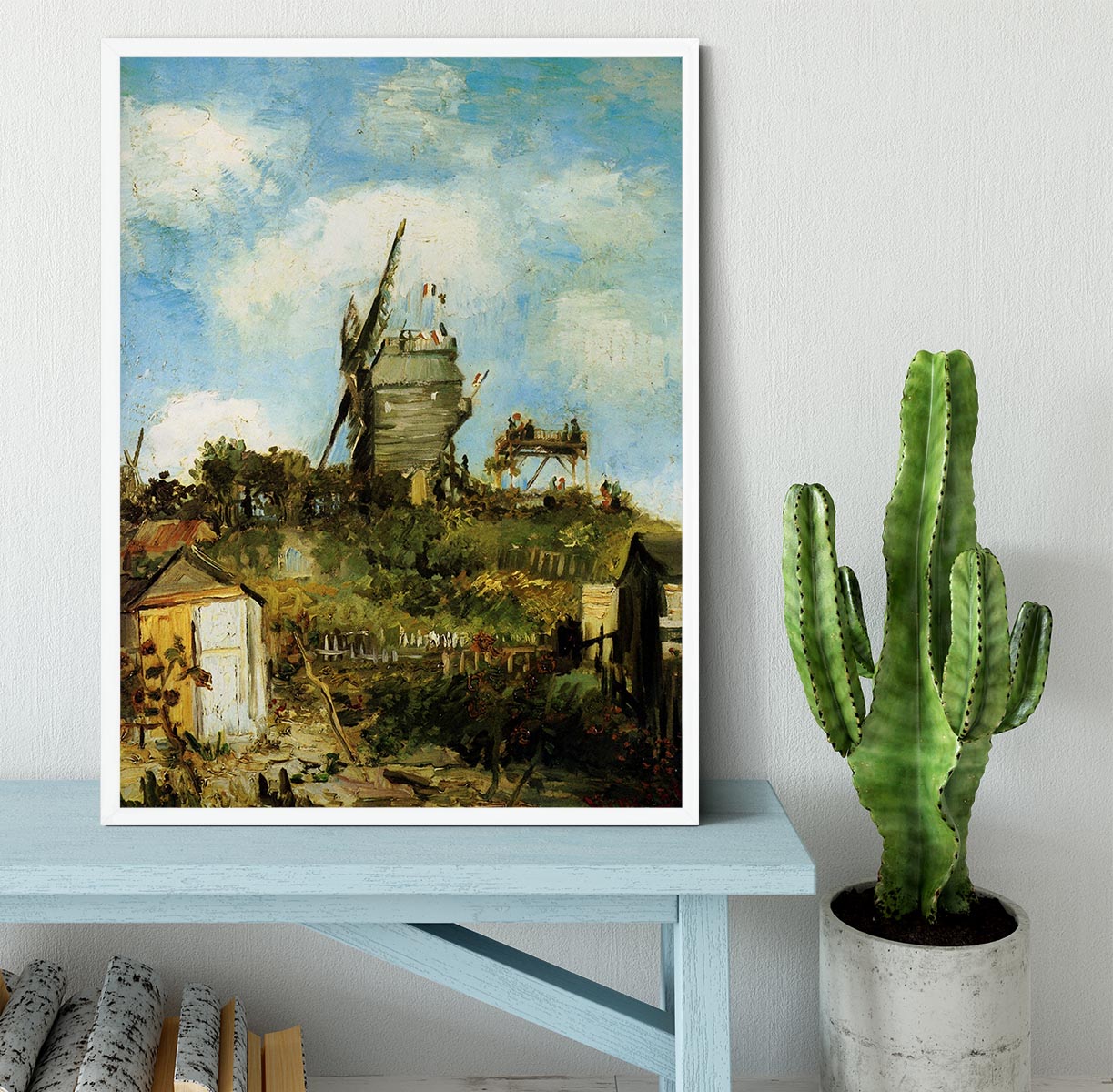 Le Moulin de la Galette by Van Gogh Framed Print - Canvas Art Rocks -6