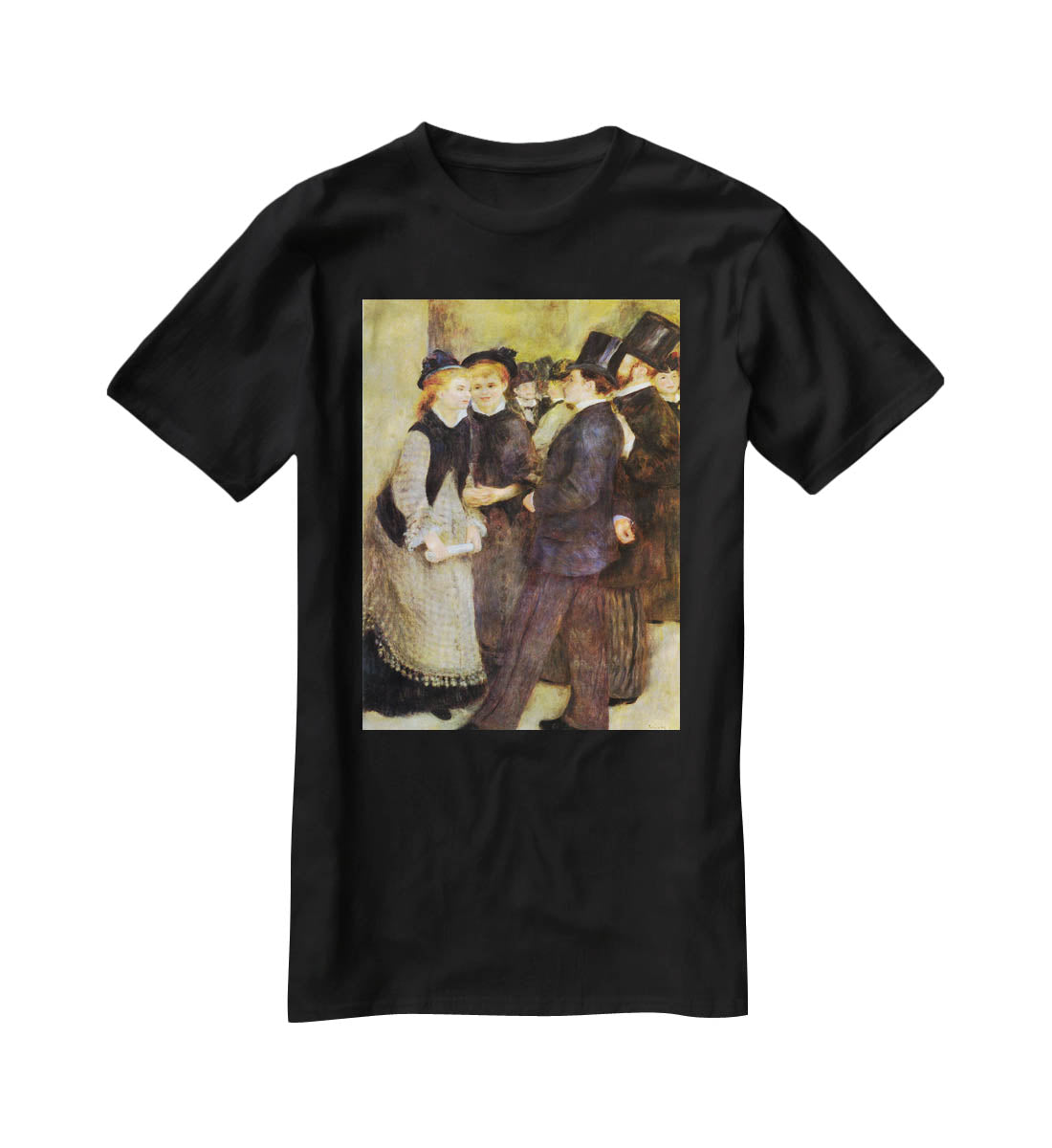 Leaving The Conservatoire by Renoir T-Shirt - Canvas Art Rocks - 1