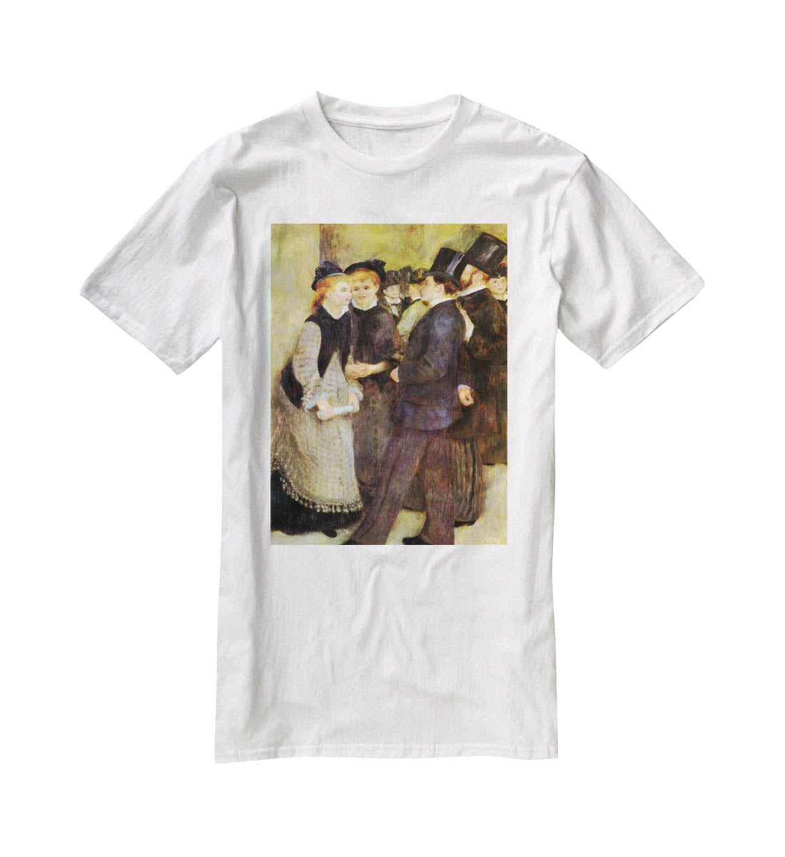 Leaving The Conservatoire by Renoir T-Shirt - Canvas Art Rocks - 5