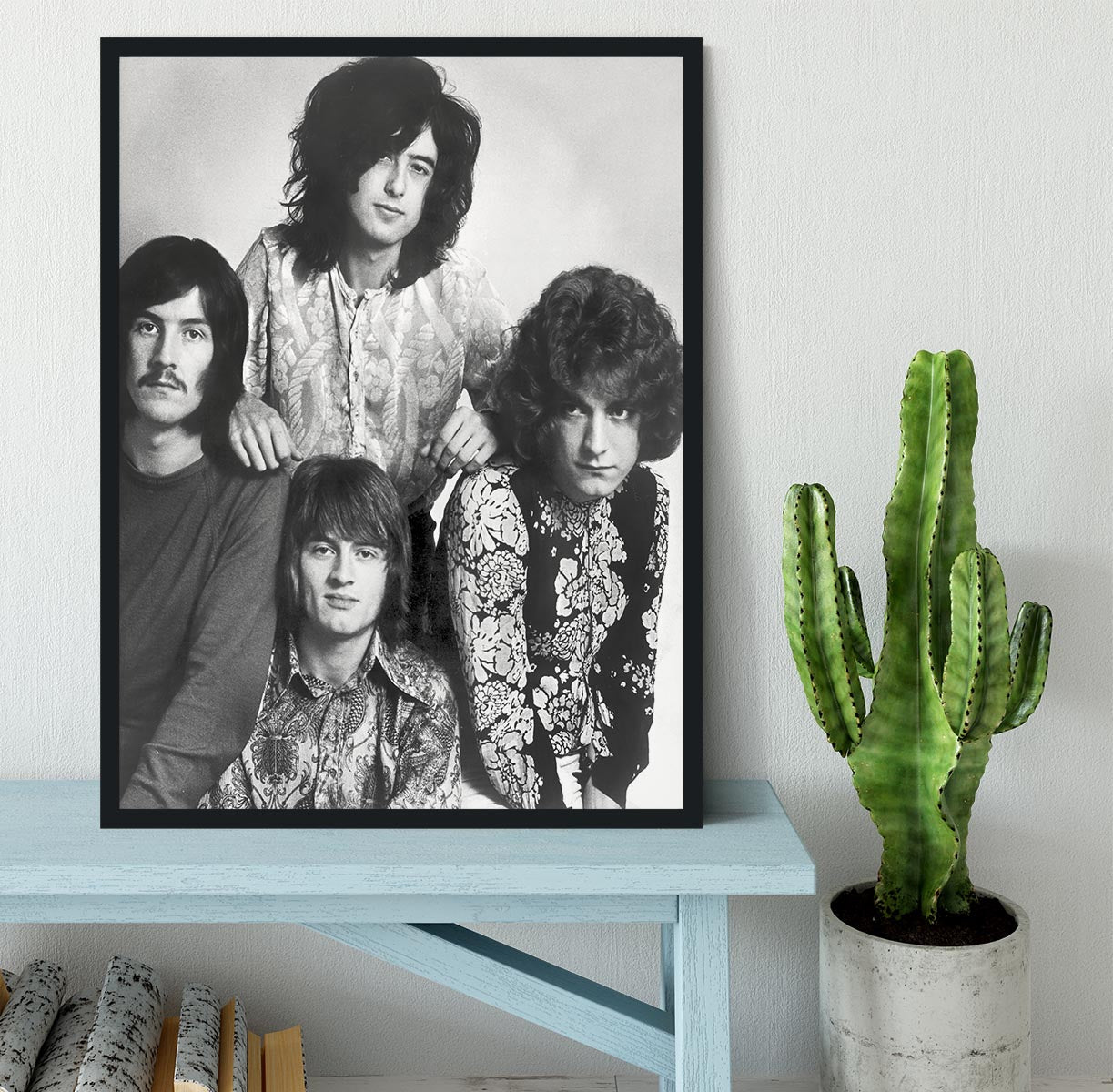 Led Zeppelin in 1969 Framed Print - Canvas Art Rocks - 2